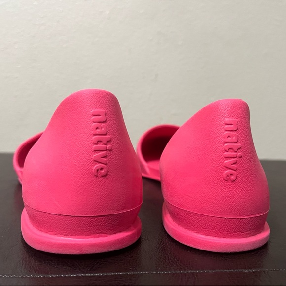 Native Audrey EVA Pointed Toe Flat Rubber Lightweight Women’s 8 Pink - Picture 5 of 11